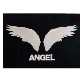 Black Angel Wing Backdrop Wall Hanging Tapestry Dormitory Bedroom Bedside Hanging Wall Art Decor Photography Props, 59x43 inch