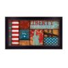 "Liberty" By Dee Dee, Printed Wall Art, Ready To Hang Framed Poster, Black Frame