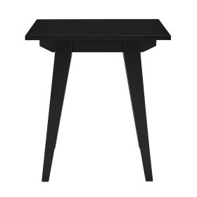 Japandi Minimal Solid Wood Side Table ‚Äì Black