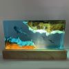 Whale Resin Lamp Handcrafted Unique Bedside Lighting Perfect Gift