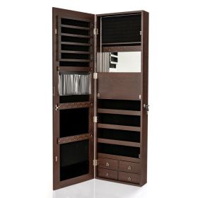 Multipurpose Storage Cabinet with 4 Drawers (Color: Brown)