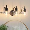 3-Lights Bathroom Vanity Lighting Fixtures Brushed Gold Modern Vanity Light 22Inch Bathroom Light Fixture Bathroom Lights Over Mirror with Clear Glass