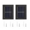 Outdoor Solar Deck Lights Path Garden Patio Pathway Stairs Step Fence Lamp 2pcs