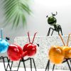 1pc Metal Ant Ornament Colorful Cute Insect For Hanging Wall Art Garden Lawn Home Decor Indoor Outdoor